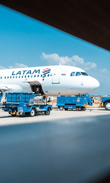 Cargo being loaded onto an aircraft at an airport.
